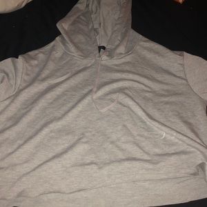 Long sleeve cropped hoodie